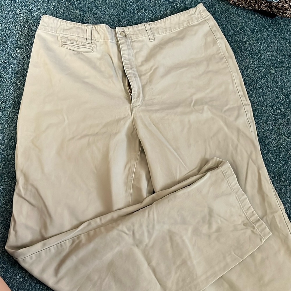 Tan loose fit dress pants